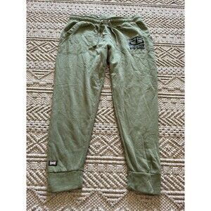 Tapout Pants Mens Large Beige Jogger Training Activewear Gym Workout Athleisure
